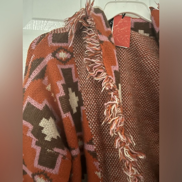 Funky oversized cropped cardigan - Picture 3 of 6